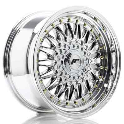 4x Japan Racing JR9 17x8,5 ET20 4x100/108 Chrom 17 Zoll Alufelgen rims RS