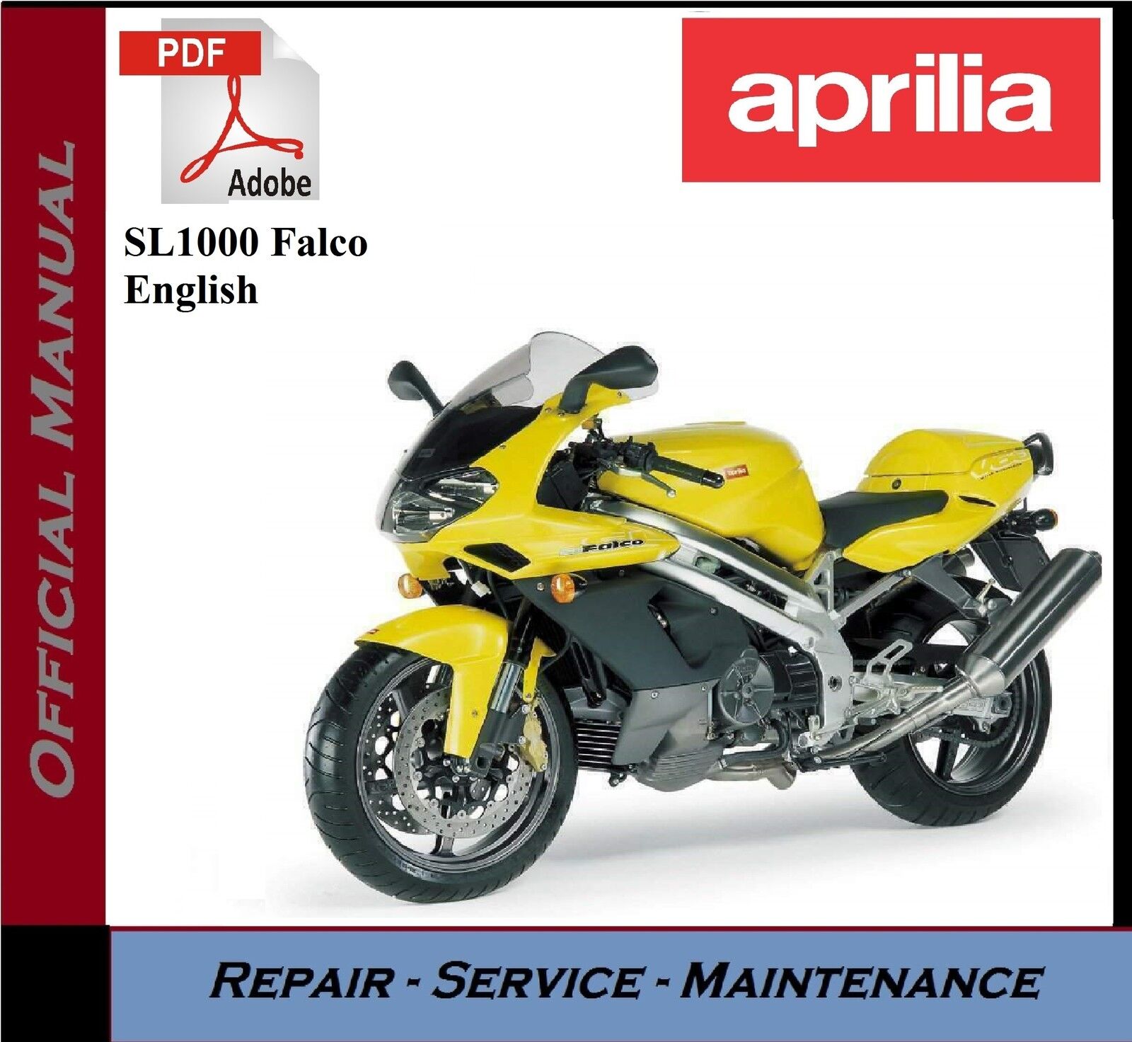 Aprilia supreme SL1000 Falco Popular overseas Workshop Service Manual Repair + Cata Parts
