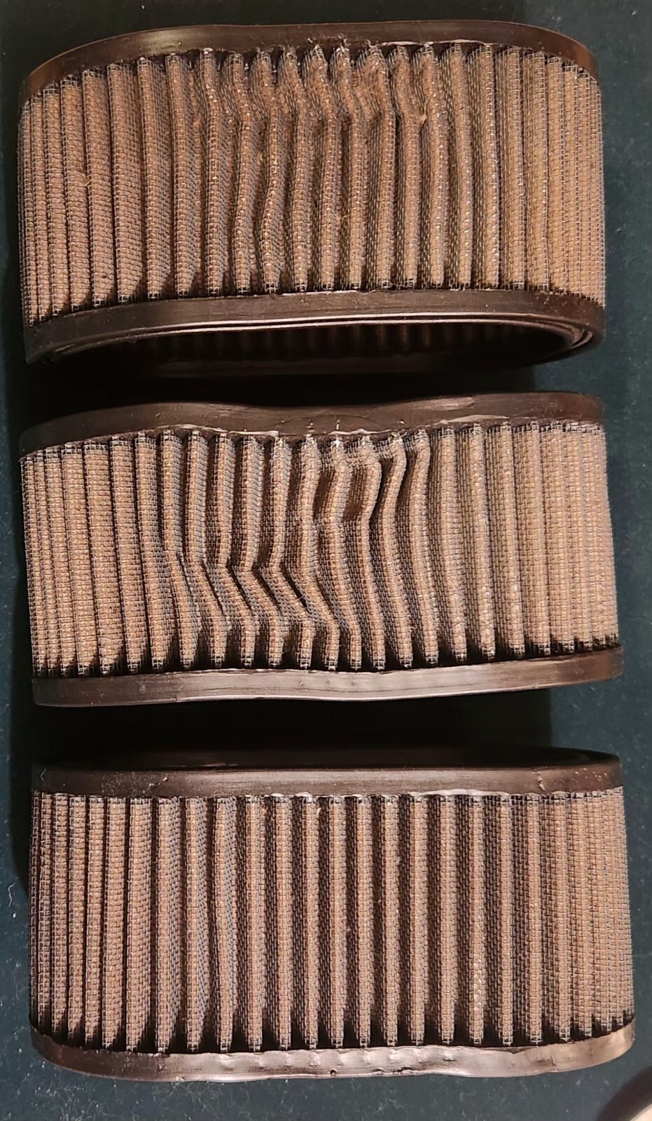 3 K&N Air Filters #C045A6, 4 K&N Covers & 8 Studs For 1971 Maserati Indy 4.2 L  