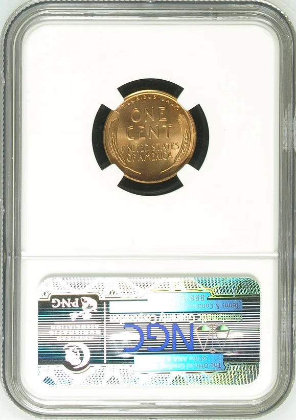 :1952-S 1C LINCOLN CENT KEY DATE NGC MS67RD SHINING RED RARITY R3 HIGHEST GRADES - Image 2 of 2