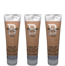 Bed Head for Men by TIGI Wise Up Scalp Shampoo 8.45oz (Pack of 3)
