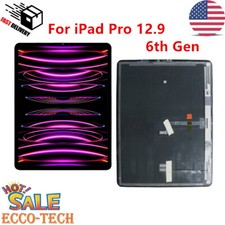 For iPad Pro 12.9 6th 2022 A2436 A2464 A2466 LCD Display Touch Screen Replace