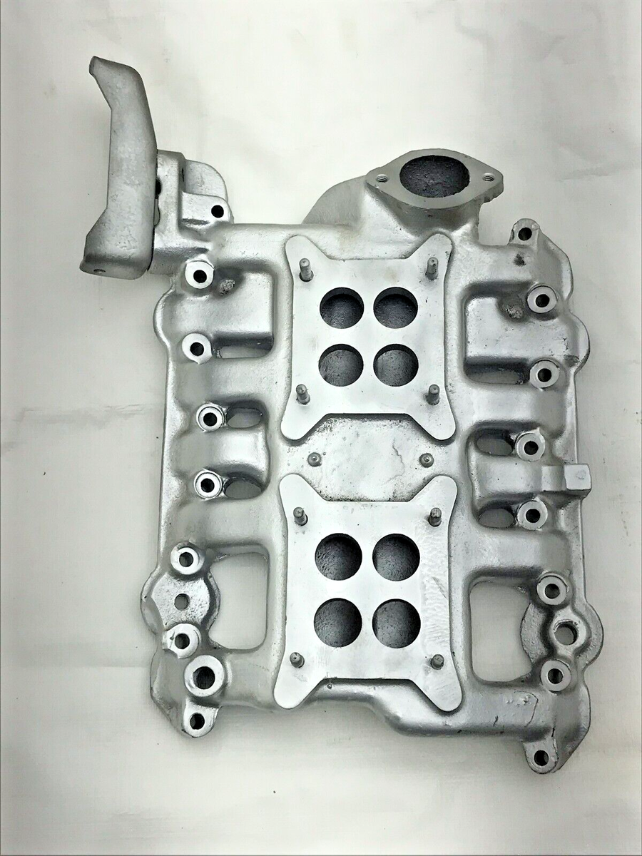 RARE DeSoto Cast Iron OEM Dual Quad 2x4 Intake 330 341 345 HEMI