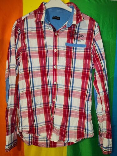 Napapijri Mens Long Sleeve Multi-Colored Shirt Size M - Picture 1 of 8