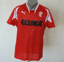 Denmark Handball Jersey Puma Red Shirt Size L DHF Short Sleeve Sport Activewear