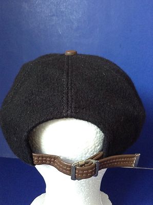 Harley Davidson Black Wool Brown Leather Trim Bill Baseball  display picture 2