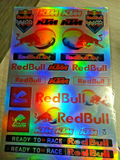 Autocollants REDBULL READY TO RACE  holographique laser REFe1