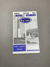 Vintage Maine Travel Guide Association Travel Brochure Map