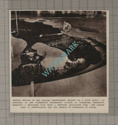 C3194) Niagarafälle Verbesserungsprojekt Wasserstraßen Vicksburg Mississippi - 1955