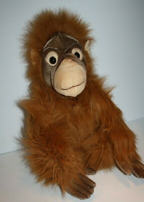 Animal Planet Orangutan 15'' Monkey Thick Furry Orange Plush Fur Stuffed Soft Toy