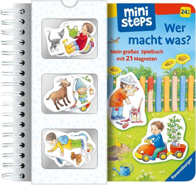 Thumbnail - Ministeps: Wer Macht Was? | Mein Großes Spielbuch Mit 21 Magneten. Ab