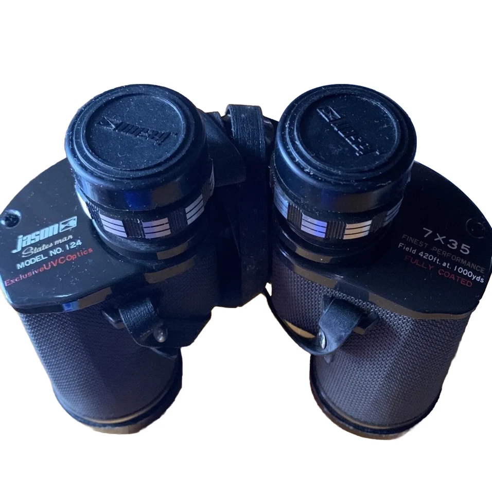 Binoculars with original case,Jason Model No.124 7 x 35 / 420ft at 1000 yds. - Image 2 of 4
