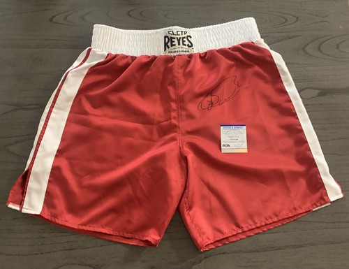 Canelo Alvarez Signed Red Cleto Reyes Boxing Trunks PSA/DNA Size XL