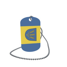 Dog Tag Flag Bunting St below Dog Tag Aluminium 30 x 50mm