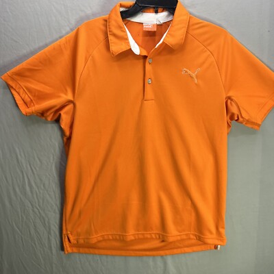 Puma T-Shirt Mens Size Medium Short Sleeve  Orange