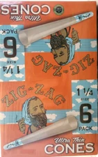 Zig Zag cones Colored Tips 1-1/4 24/6 Pack total 144 ct