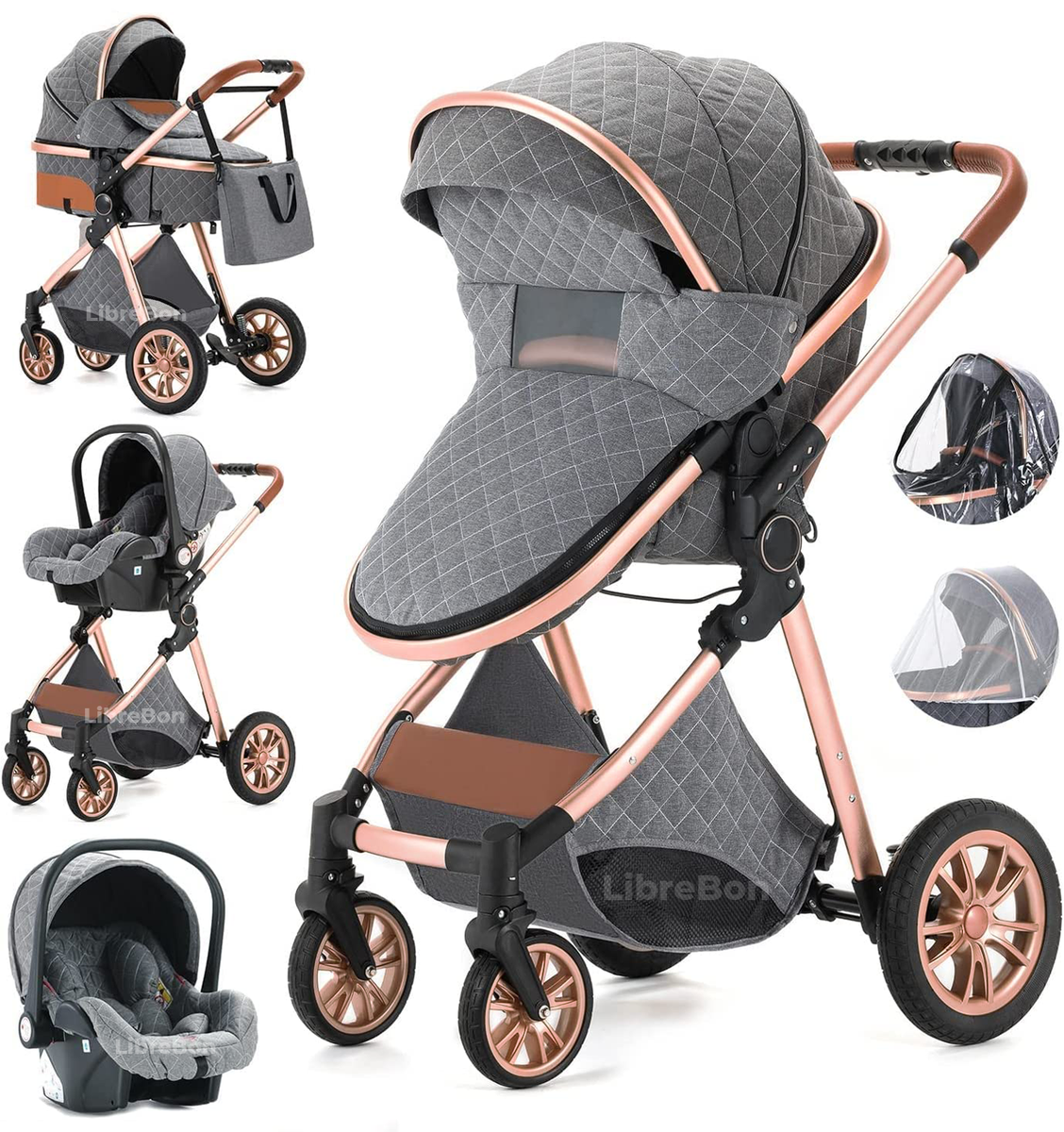Cheap In Stroller Chicco 3-in-1 Stroller Activ3 Top Kit Car