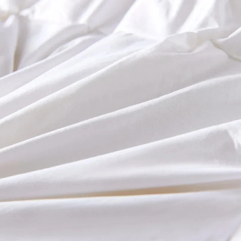 Edredón de plumón de pato cama edredón de terciopelo queen king edredones de plumas mantenimiento de invierno Foto 3 de 4