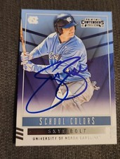 Skye Bolt Signed 2015 Panini Contenders UNC Tarheels Oakland Athletics