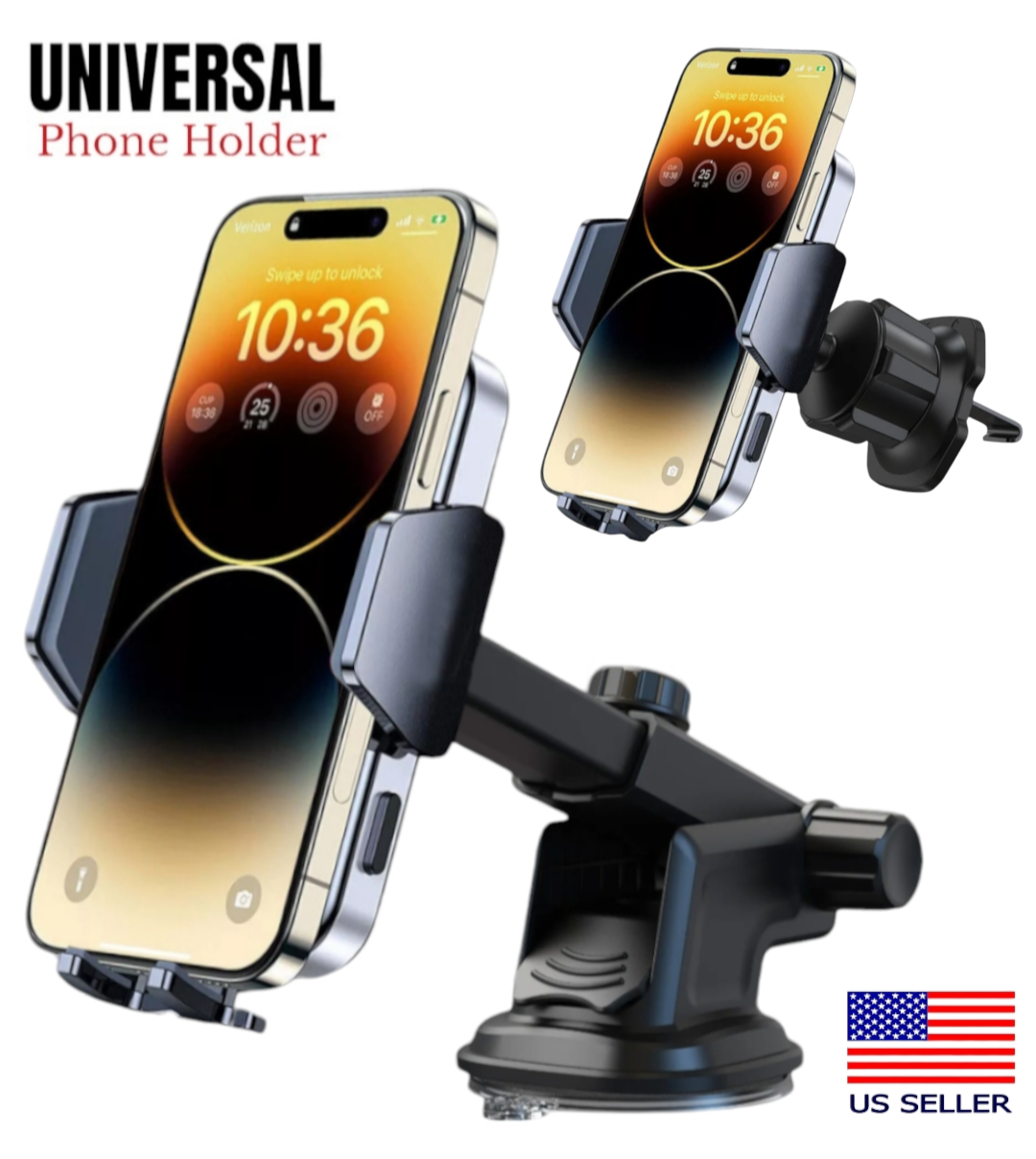 Car Phone Holder Dashboard Windshield Phone Mount Universal for iPhone Samsung-image