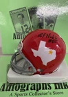 EJ E.J. Holub Autographed Dallas Texans Mini Helmet JSA Z4