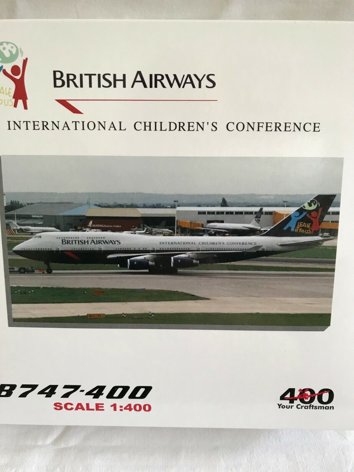BRITISH AIRWAYS B747400 YOUR CRAFTSMAN 400  - Children's Conference Scale 1.400. Nowość wyprodukowana w Japonii