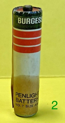 "Batería Penlight"" vintage Burgess Battery Co. AAA Difunct Business/Freeport, IL - Imagen 7 de 10