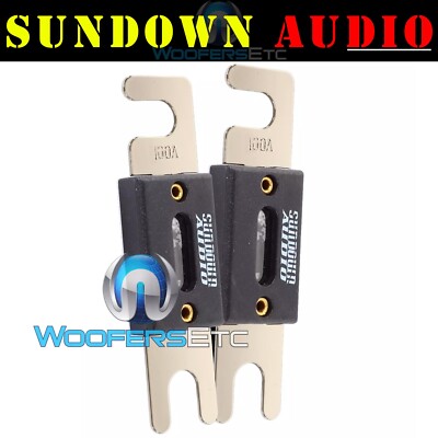 SUNDOWN AUDIO SF100 ANL CHROME HEAVY DUTY QUALITY 100 AMP CAR AMPLIFIER FUSES