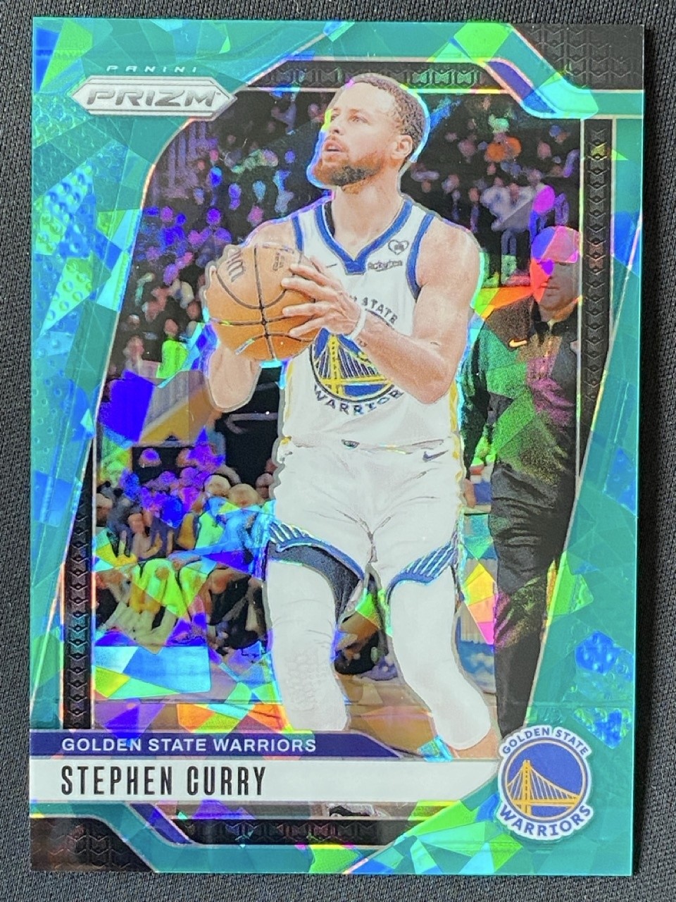 Stephen Curry 2024-25 Panini Prizm Teal Ice Base /225 #134