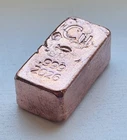 3 Oz. Plus Copper Bullion Bar .999 Fine- Hand Poured