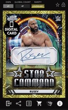 DIGITAL WWE SLAM 50cc RUSEV STAR COMMAND  SIGNATURE COSMIC CHROME 25 LEGENDARY 