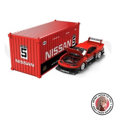 SUPCAR 1/64 Nissan Silvia S15 Advan Livery Container Set (Diecast)