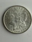 1921 $1 Morgan Silver Dollar Original Mint Luster