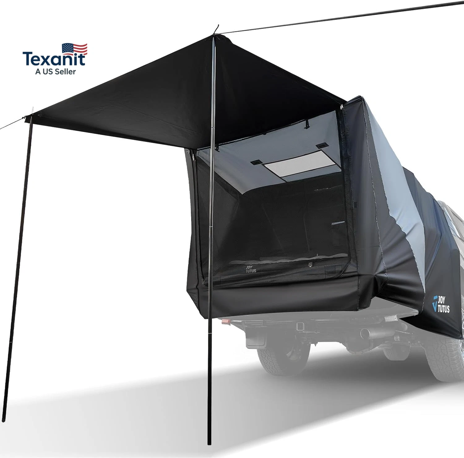 Truck Tent with Awning, Truck Bed Tailgate Tent Pickup Camping Tent Canopy (Only