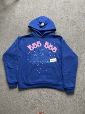 SP5DER Worldwide 555 Angel Blue/pink Hoodie S...
