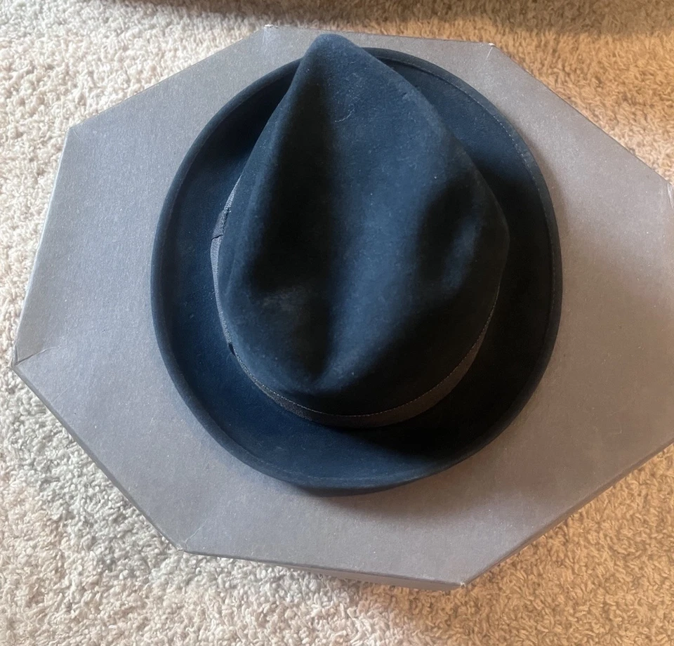 Sombrero Fedora Stetson “The Gun Club by Stetson” Verde Para Hombre Royal De Luxe Talla 7 Foto 3 de 4