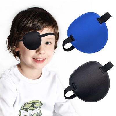 2pcs Black Blue 3D Eye Patches Adjustable Soft Lazy Eye for Adult Kids