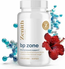 Zenith Labs BP Zone - Natural Blood Flow Supplement - Herbal Extract Pills - ...