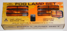 Rare Nos Vintage Mib Fog Lamp Set Lexan Amber Lights K-mart High Intensity F-224