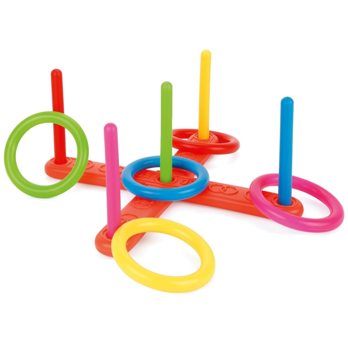 Quoits Set Plastic Ring Toss Game for Kids Outdoor Use