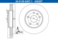 2X Bremsscheibe Ate 24.0130-0207.1 FüR Insignia Opel Saab G09 Chevrolet V300 Lpg