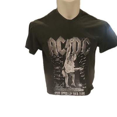 Vtg AC/DC Stiff Upper Lip 2000 T Shirt XL Black