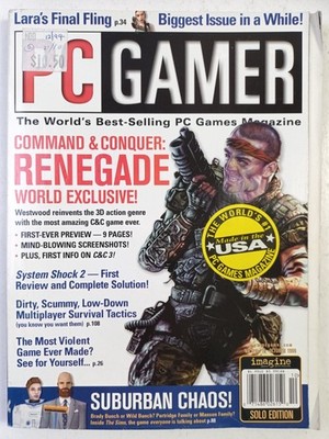 PC GAMER OCTOBER 1999. COMMAND & CONQUER RENEGADE SYSTEM SHOCK 2 HALO SIMS GOOD
