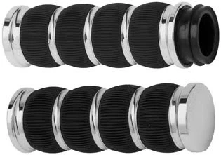 Empuñaduras Arlen Ness Serie Fusion - Ring Leader - Cromo Moto Street 07-312 Foto 2 de 4