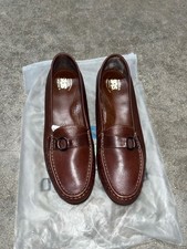 SAS Women's Hope Brown Leather Bit Loafer Size 11 Women s
