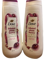 Dove Beauty Holiday Treat Frosted Plum Berry Body Wash 20 fl oz Lot of 2