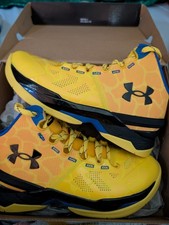 Under Armour Kids Gs Curry 2 Bang Bang Basketball Shoes Size 4.5Y New In Box