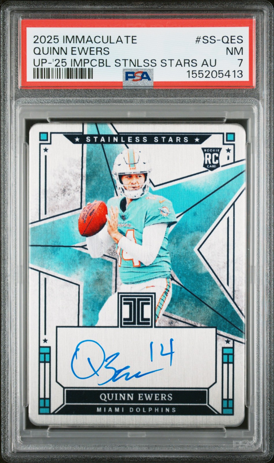 Quinn Ewers Panini Immaculate Collection Update #SSQES Base