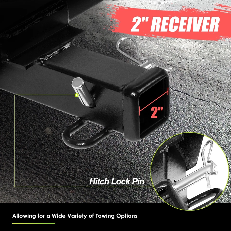 Receptor de enganche de remolque clase 3 parachoques trasero remolque 2" para Patriot Compass 07-10 Foto 4 de 4