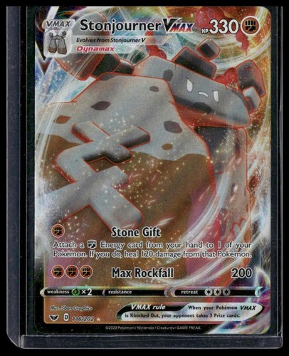 SWSH01: Sword & Shield Base Set #116/202 Stonjourner VMAX